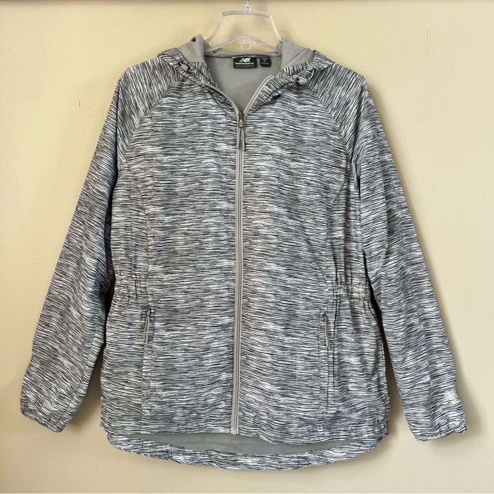 New Balance Space-Dye Hooded Full-Zip Performance Jacket Size XL - Picture 2 of 16